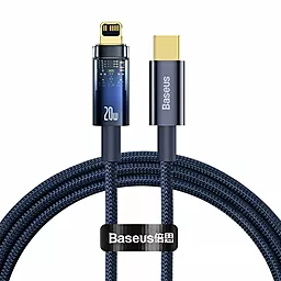 Кабель USB PD Baseus Explorer 20W 2M USB Type-C - Lightning Cable Blue (CATS000103)