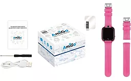 Смарт-часы AmiGo GO007 Flexi GPS Pink - миниатюра 7 Смарт-часы AmiGo GO007 Flexi GPS Pink - миниатюра 7