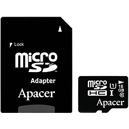 Карта пам'яті Apacer microSDHC 16GB Class 10 UHS-I U1 + SD-адаптер (AP16GMCSH10U1-R) - фото Карта пам'яті Apacer microSDHC 16GB Class 10 UHS-I U1 + SD-адаптер (AP16GMCSH10U1-R)
