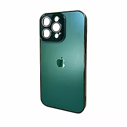 Чехол AG Glass Sapphire Frame MagSafe Logo for Apple iPhone 13 Pro Max Cangling Green