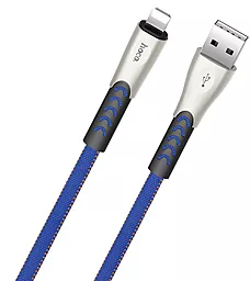 Кабель Hoco U48 Superior Speed Charging USB-A - Lightning 12w 2.4a 1.2м cable Blue - мініатюра 2 Кабель Hoco U48 Superior Speed Charging USB-A - Lightning 12w 2.4a 1.2м cable Blue - мініатюра 2