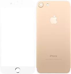 Захисне скло TOTO 2,5D Full cover Apple iPhone 7, iPhone 8 Gold (front and back) (F_46527)