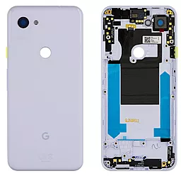 Задняя крышка корпуса Google Pixel 3A, со стеклом камеры, Original Purple