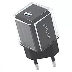 Сетевое зарядное устройство Proove Pure 30w GaN PD USB-C fast charger black (WCPU30012201) - фото Сетевое зарядное устройство Proove Pure 30w GaN PD USB-C fast charger black (WCPU30012201)