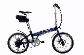 Электровелосипед складной МАКЕ 20" 36V 10AH 350W / алюминиевая рама 17" черно-синий