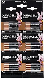 Батарейки Duracell Simply AA (LR06) MN1500 12шт - фото Батарейки Duracell Simply AA (LR06) MN1500 12шт