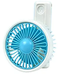 Портативный вентилятор NICHOSI ZB115 Mini с аккумулятором Blue - фото Портативный вентилятор NICHOSI ZB115 Mini с аккумулятором Blue