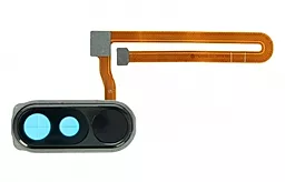 Шлейф Xiaomi Pocophone F1, со сканером отпечатка пальца с рамкой Original Black