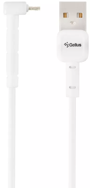 Кабель Gelius Pro Angle USB-A - micro USB 12w 2.4a 1м cable White - фото 1