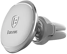 Автодержатель магнитный Baseus Small Ears Series Magnetic Car Air Vent Mount with Cable Clip Lite Grey (SUGX-A0S) - миниатюра 3