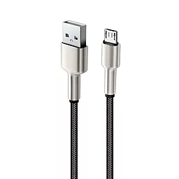 Кабель ColorWay Head Metal USB-A - micro USB 12w 2.4a 1м cable Black (CW-CBUM046-BK) - фото Кабель ColorWay Head Metal USB-A - micro USB 12w 2.4a 1м cable Black (CW-CBUM046-BK)