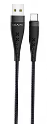Кабель Usams U11 USB-A - Type-C 12w 2.4a 1.2м cable Black (US-SJ250)