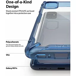 Чехол Ringke Fusion X Samsung M317 Galaxy M31s Space Blue (RCS4836) - миниатюра 3
