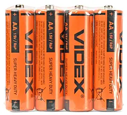 Батарейки Videx R6P / AA SHRINK CARD 4шт - миниатюра 3 Батарейки Videx R6P / AA SHRINK CARD 4шт - миниатюра 3