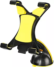 Держатель с автозажимом Optima OP-CH09 Black/Yellow - фото Держатель с автозажимом Optima OP-CH09 Black/Yellow