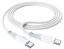 USB PD Кабель Hoco X70 Ferry USB Type-C - Type-C 60W Charging Data Cable White - мініатюра 2