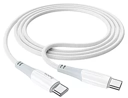Кабель Hoco X70 Ferry USB Type-C - Type-C 60w 3a 1м PD cable White - мініатюра 3 Кабель Hoco X70 Ferry USB Type-C - Type-C 60w 3a 1м PD cable White - мініатюра 3