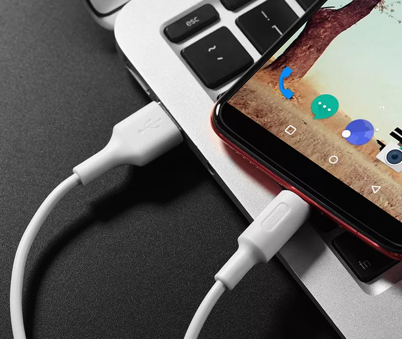 Кабель Hoco X25 Soarer Charging USB-A - Type-C 10w 1м cable White - фото 5