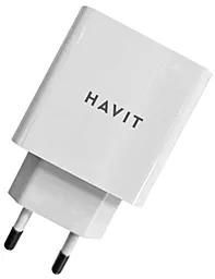 Сетевое зарядное устройство Havit HV-UC1015 18w QC3.0 home charger White - фото Сетевое зарядное устройство Havit HV-UC1015 18w QC3.0 home charger White