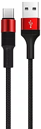 Кабель Borofone BX21 USB-A - Type-C 15w 3a 1м cable Red - фото Кабель Borofone BX21 USB-A - Type-C 15w 3a 1м cable Red