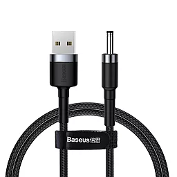 USB Кабель Baseus Cafule DC 3.5mm Cable Black (CADKLF-G1) - фото USB Кабель Baseus Cafule DC 3.5mm Cable Black (CADKLF-G1)