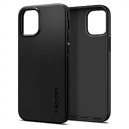 Чехол Spigen Case Thin Fit Apple iPhone 12 mini  Black (ACS01739) - миниатюра 2