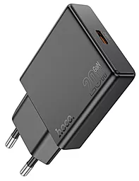Мережевий зарядний пристрій Hoco N37 20w PD USB-C home charger black