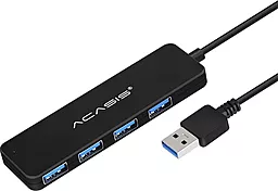 Мультипортовий USB-A хаб Acasis AB3-L412 5-in-1 black