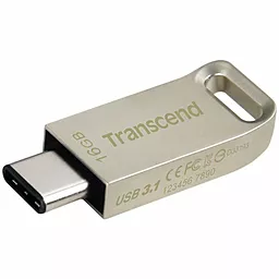 Флешка Transcend 16GB JetFlash 850 Metal USB 3.1 Type-C (TS16GJF850S) - мініатюра 3