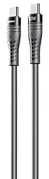 Кабель Remax RC-C139 Bintrai Series USB Type-C - Type-C 60w 3a 1.2м PD cable Gray - фото Кабель Remax RC-C139 Bintrai Series USB Type-C - Type-C 60w 3a 1.2м PD cable Gray