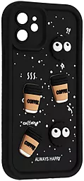 Чохол Pretty Things Case для Apple iPhone 12 Black / Always Happy - фото Чохол Pretty Things Case для Apple iPhone 12 Black / Always Happy