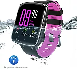Смарт-часы SmartYou X1 Sport Black/Pink (SWX1SBLP) - миниатюра 3