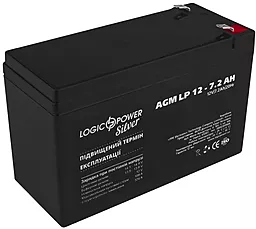 Аккумуляторная батарея Logicpower 12V 7.2 Ah Silver (LP 12 - 7.2 AH Silver) AGM - миниатюра 2
