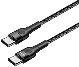 USB PD Кабель ColorWay 65W 0.3M 3А USB Type-C - Type-C Cable Black (CW-CBPDCC054-BK) - мініатюра 2