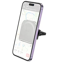 Автотримач магнітний Hoco H42 Crystal ring magnetic (air outlet) Gray - фото Автотримач магнітний Hoco H42 Crystal ring magnetic (air outlet) Gray