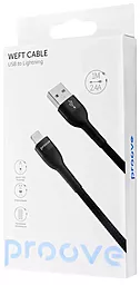 Кабель Proove Weft Weft USB-A - Lightning 12w 2.4a 1м cable Black (CCWF20001101) - миниатюра 7 Кабель Proove Weft Weft USB-A - Lightning 12w 2.4a 1м cable Black (CCWF20001101) - миниатюра 7