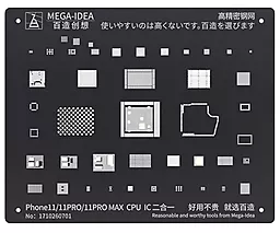 BGA трафарет (для реболлинга) Qianli Mega-Idea BGA Apple iPhone 11 - фото BGA трафарет (для реболлинга) Qianli Mega-Idea BGA Apple iPhone 11