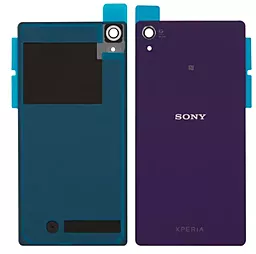 Задняя крышка корпуса Sony Xperia Z2 D6503 / D6502 со стеклом камеры Original Purple - фото Задняя крышка корпуса Sony Xperia Z2 D6503 / D6502 со стеклом камеры Original Purple