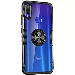 Чехол Deen CrystalRing Xiaomi Redmi Note 7, Note 7 Pro, Note 7S Clear/Black