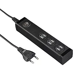 Мережевий зарядний пристрій Hama 6 USB Black (00121966)