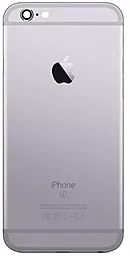Задняя крышка корпуса Apple iPhone 6S со стеклом камеры Space Gray - фото Задняя крышка корпуса Apple iPhone 6S со стеклом камеры Space Gray