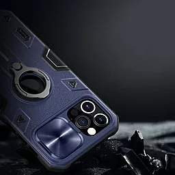 Чехол Nillkin TPU+PC CamShield Armor (шторка камеру) Apple iPhone 12 Pro Max Blue - миниатюра 2