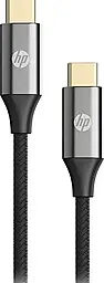 Кабель HP USB Type-C - Type-C 60w 3a 2м PD cable Black (HP_DHC-TC109-2M)