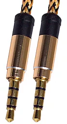 Аудио кабель TCOM AUX mini Jack 3.5mm M/M Cable 1 м gold