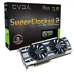Видеокарта EVGA GeForce GTX 1080 SC2 GAMING (08G-P4-6585-KR)