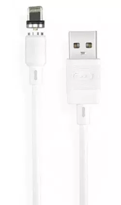 Кабель XO NB187 Magnetic USB-A - Lightning 10.5w 1м cable White - фото 1