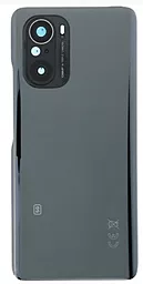 Задняя крышка корпуса Xiaomi Mi 11i со стеклом камеры Original Cosmic Black - фото Задняя крышка корпуса Xiaomi Mi 11i со стеклом камеры Original Cosmic Black