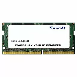 Оперативна пам'ять для ноутбука Patriot 4096M DDR4 2400MHz (PSD44G240041S)