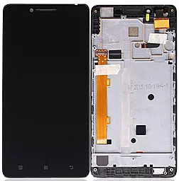 Дисплей Lenovo A6000, K3 (K30-T, K30-W) с тачскрином и рамкой, Black - фото Дисплей Lenovo A6000, K3 (K30-T, K30-W) с тачскрином и рамкой, Black