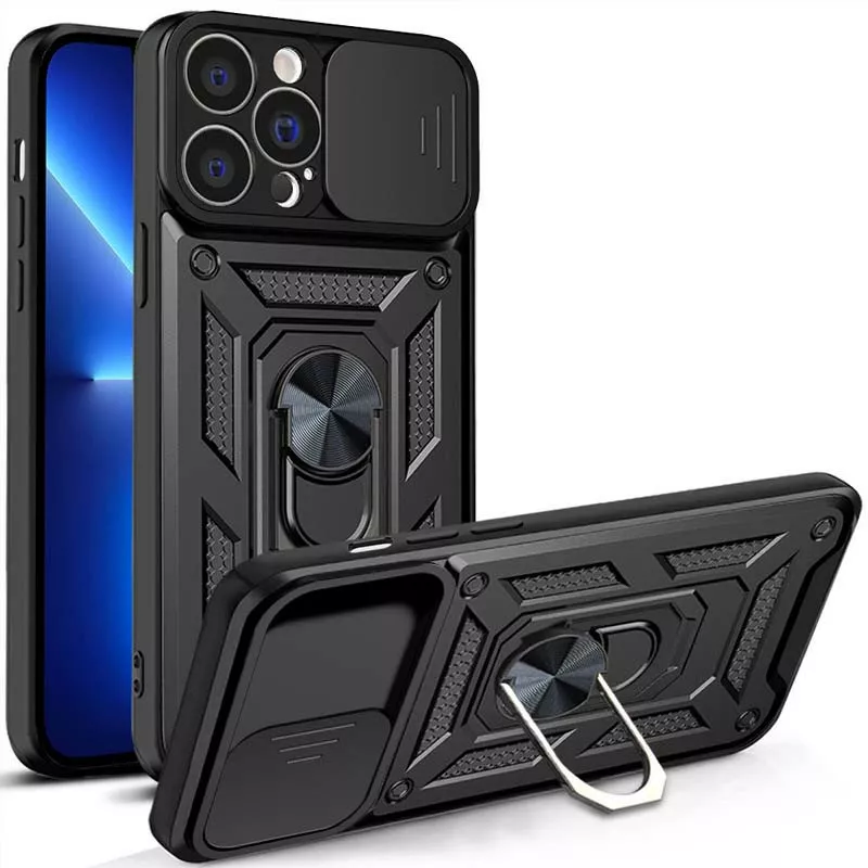 Чехол Epik Camshield Serge Ring для Apple iPhone 11 Pro Black - фото 1